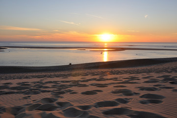 coucher de soleil sur la dune du pyla 4