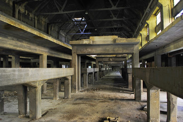 old abandoned factory - obrazy, fototapety, plakaty