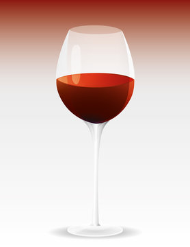 vector wine glass