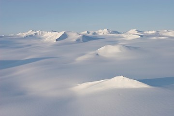 Arctic winter landscape (Svalbard)