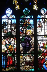 Zelfklevend Fotobehang France, vitraux de l’église Saint Martin de Triel © PackShot