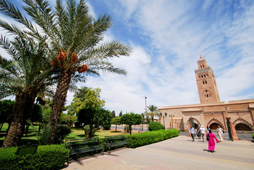 Fototapeta premium Tourisme près de la Koutoubia