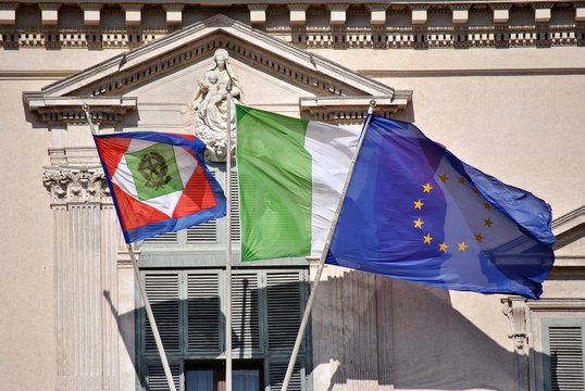 Palazzo del Quirinale - Bandiere - Roma - Italia