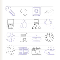 Internet and Web Site Icons - Vector Icon Set