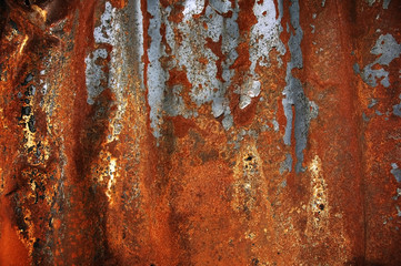 heavy rusty metal plate