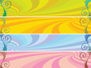 colored headers background