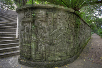 Balinese Stone Wall Carvings 2
