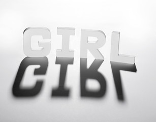 concept mot girl fille ombre et lumière