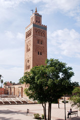Fototapeta na wymiar Près de la Koutoubia à Marrakech