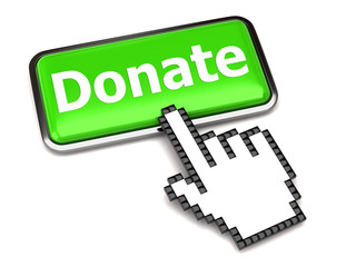 Donate button and hand cursor