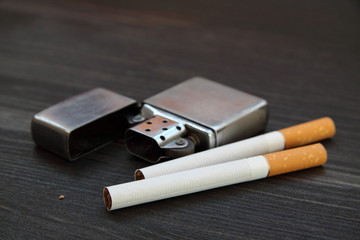 Lighter and cigarette