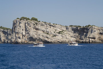 Fototapeta na wymiar Dugi Otok Cliff at Kornati Islands, Croatia.