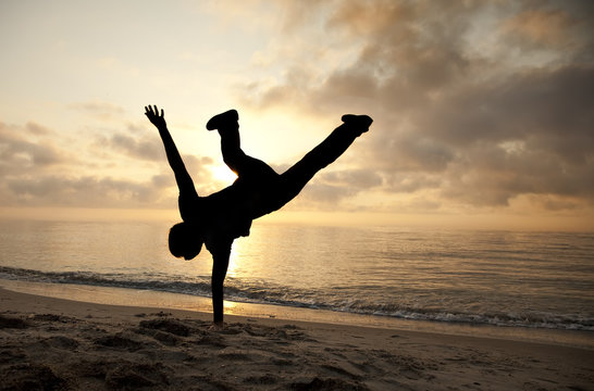 Cartwheel On The Sunset