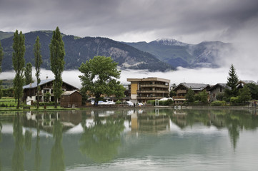Fototapeta premium El pueblo de Le Praz