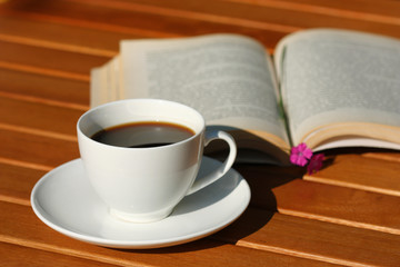 Coffee and book relax