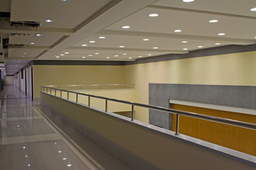 corridor handrails and dome light
