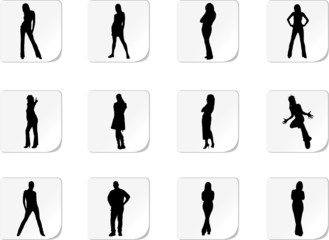 Obraz premium Set people