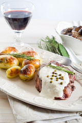 tenderloin with cream sauce-filetto alla panna