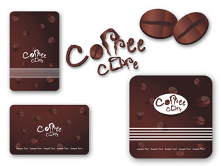 Vector coffee set