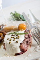 tenderloin with cream &mushroom-filetto alla panna e funghi