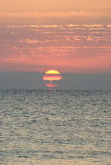 Corsica orientale, alba sul mare di Solenzara