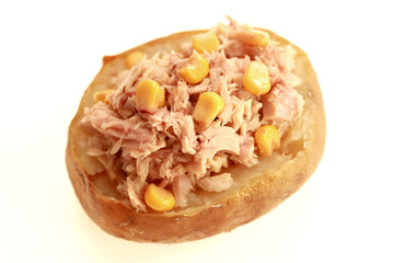 Jacket Potato with Tuna and Sweetcorn