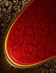 Luxury red and black Background