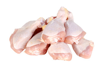 isolated pile of chicken drumsticks