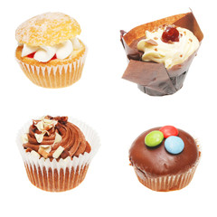 Four cup cakes