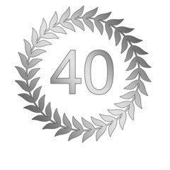 Obraz premium 40 jahre