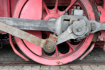 wheel of a steam machine