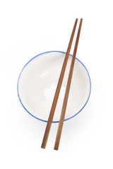 Fototapeta na wymiar Chopsticks and Bowl