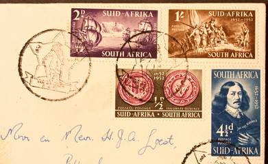 postage stamps envelope