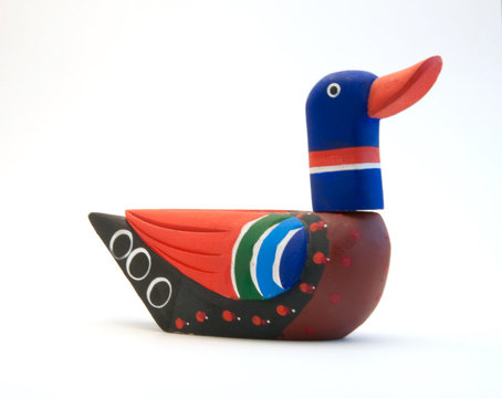 Colorful Wooden Duck