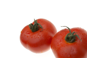 The red tomatoes