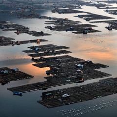 福建连江海上渔村