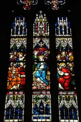 Schilderijen op glas collégiale Saint Martin à Colmar en Alsace © PackShot
