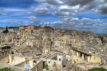 Fototapeta na wymiar Panoramiczny widok Matera. Basilicata.