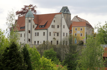 Fototapeta na wymiar Stadt und Burg Hohnstein in Sachsen
