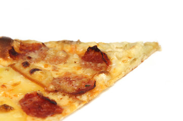 Pizza slice close-up