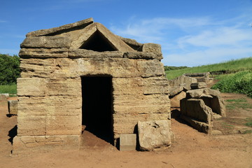 etruscan tomb, Baratti, Tuscany