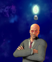 High resolution Businessman has Idea