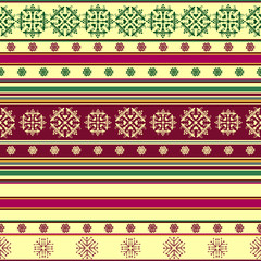 Seamless striped vintage pattern