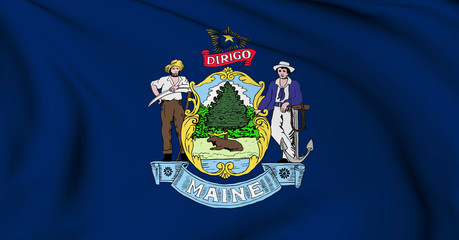 Maine flag - USA state flags collection