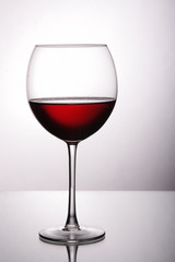 Glass of red wine