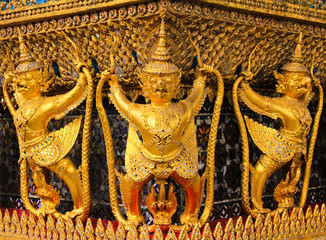 Fototapeta premium The Garuda at the Emerald Buddha Temple, Bangkok, Thailand