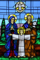 Holy Family, stained glass © zatletic