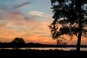 Fototapeta na wymiar Sunset in Southern Sweden