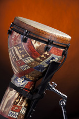 Obraz na płótnie Canvas African Latin Djembe Drum Isolated