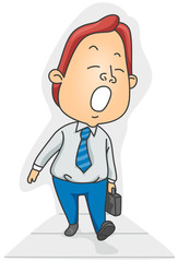 Sleepy Businessman